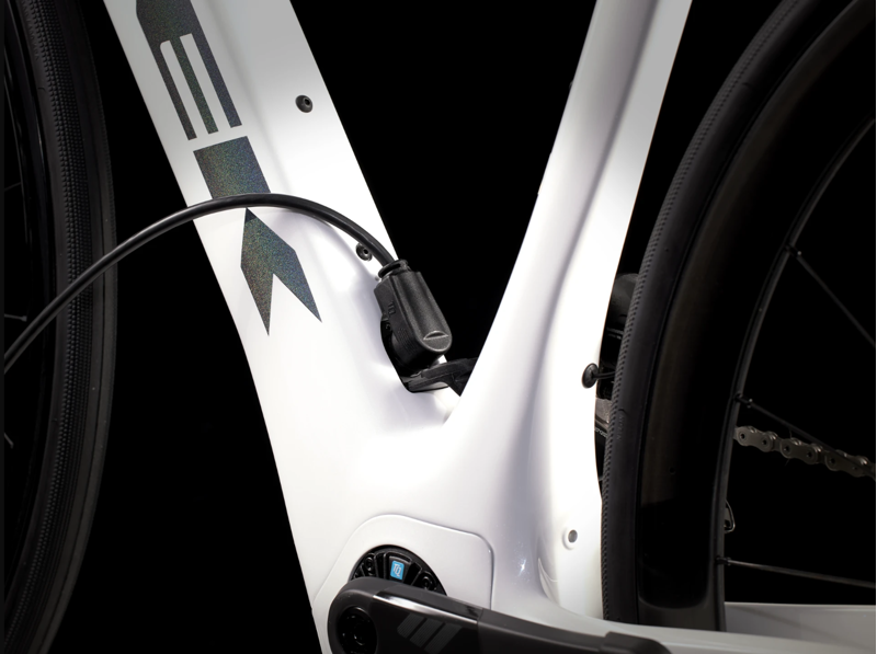 Trek Domane+ SLR 9 Dura-Ace Di2 Electric Road Bike 2024 in Crystal White-6